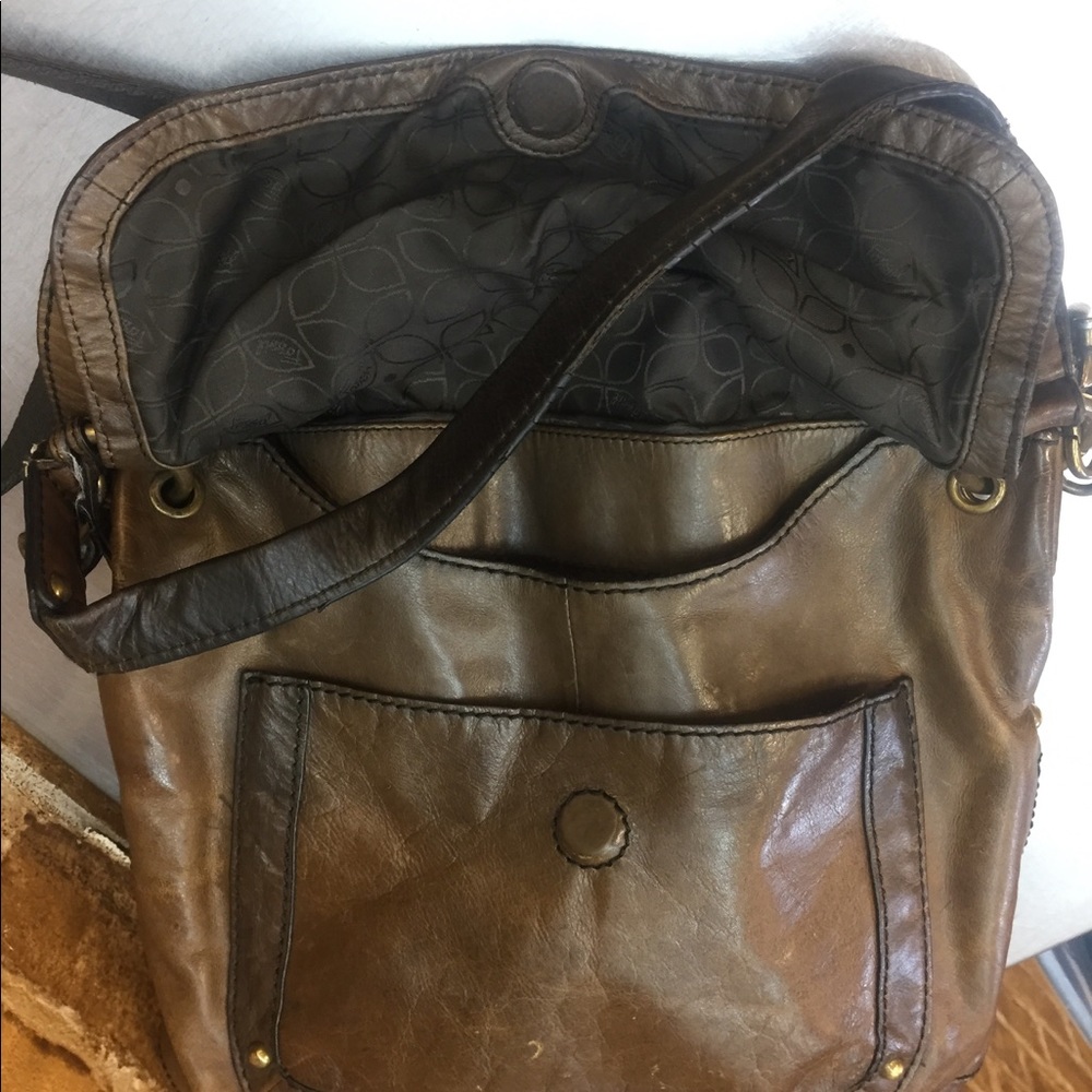 VNTG LMTD FOSSIL DISTRESSED Crossbody Bag BOHOMIAN - Picture 3 of 7
